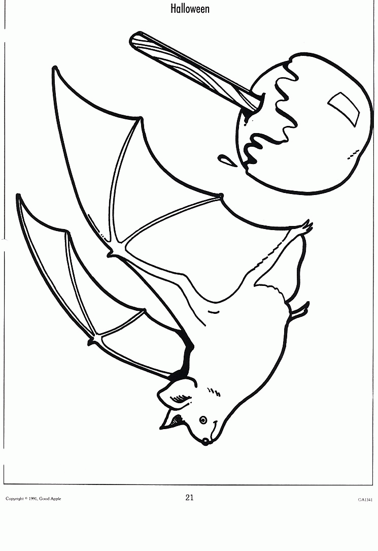 Nietoperz Kolorowanka - Halloweenowa Kreatywność dla Dzieci kolorowanka do druku